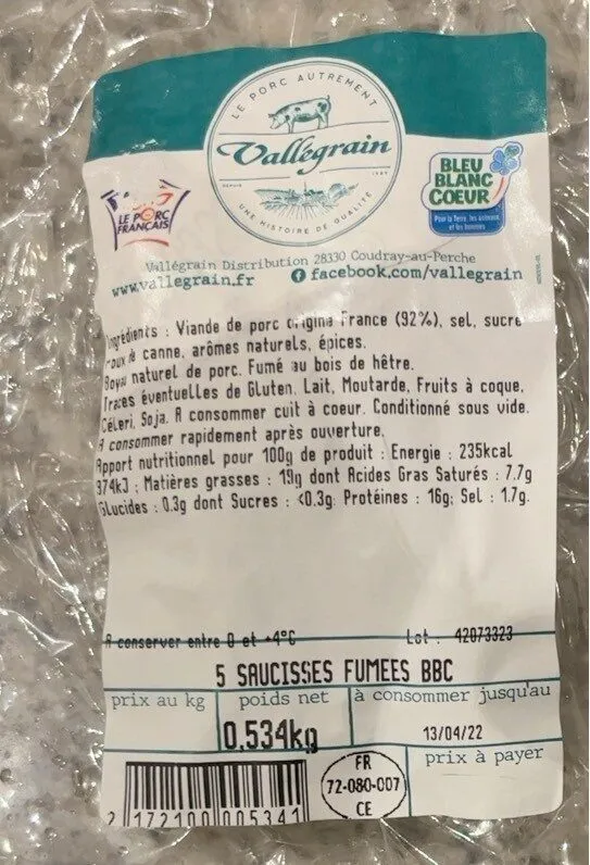 Saucisses fumées