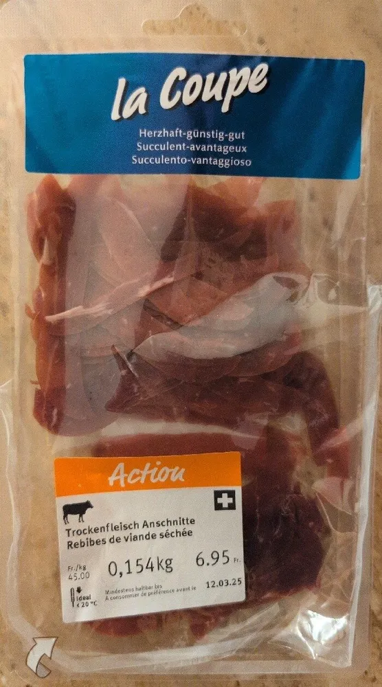 Trockenfleisch Anschnitte