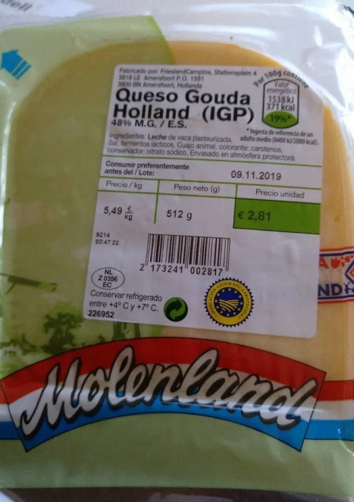Queso Gouda Holland