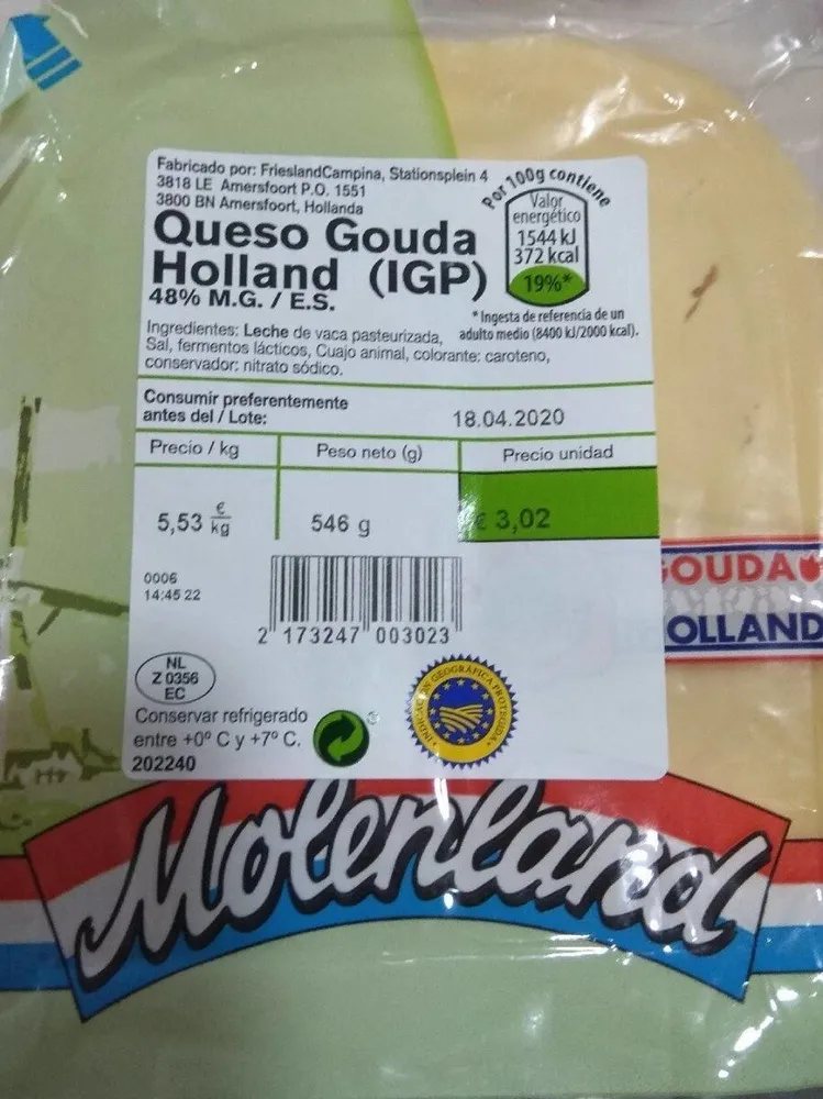 Queso Gouda Holland