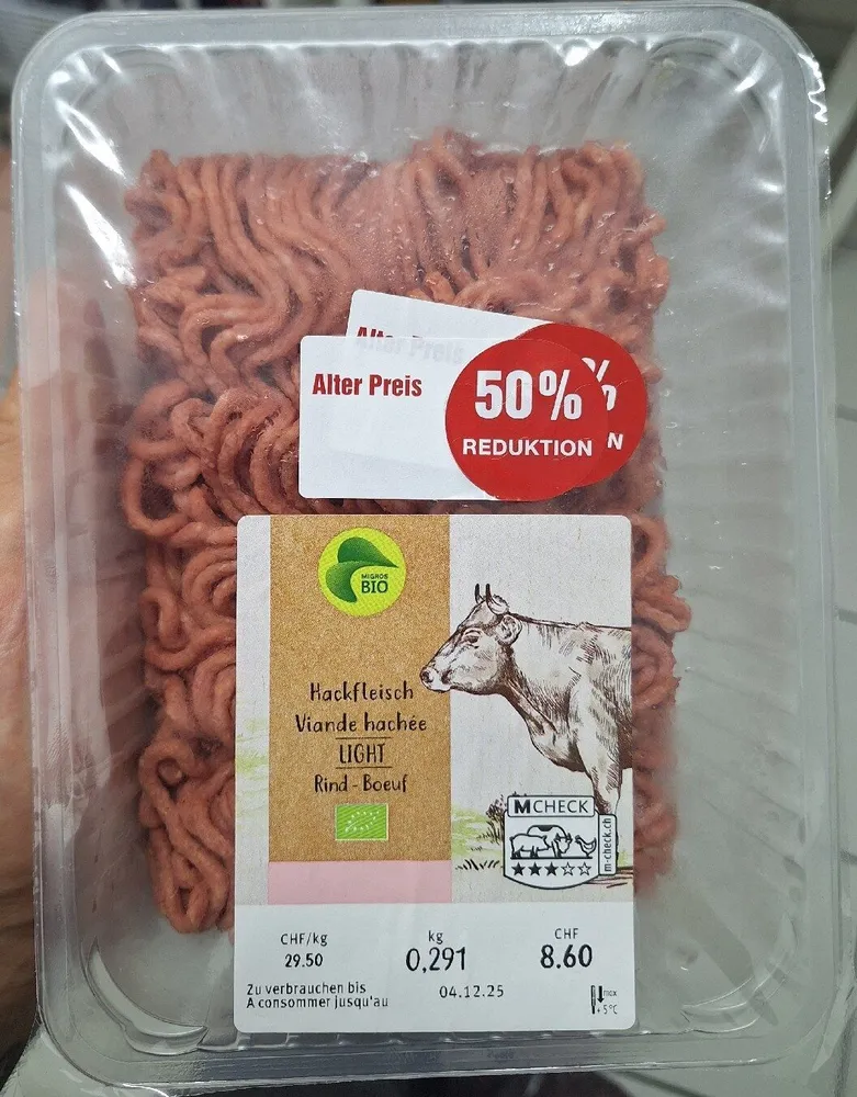 Hackfleisch bio light