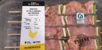 Brocheta de Pollo Adobado con Verduras