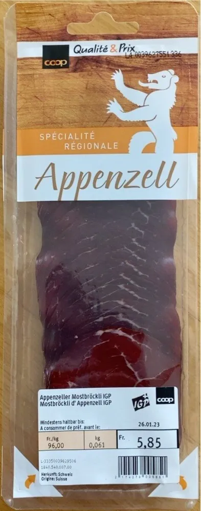 Mostbröckli D’Appenzell IGP