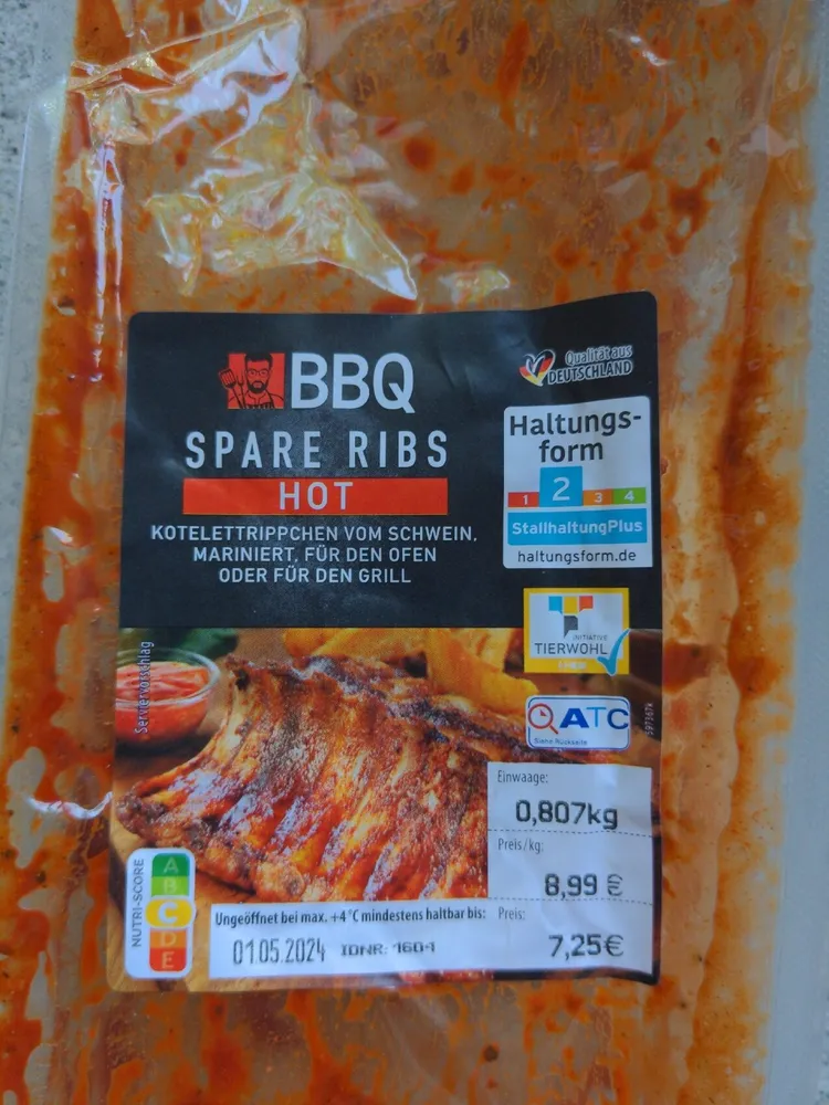 BBQ Spareribs Hot