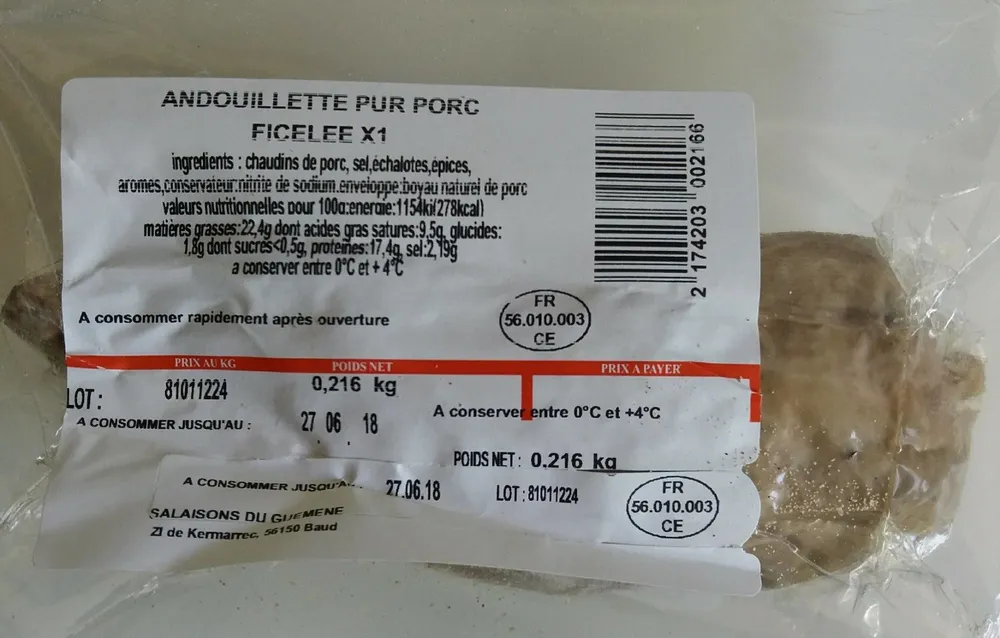 Andouillette pur porc