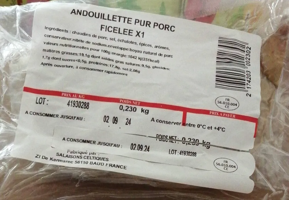 Andouillette pur porc ficelée