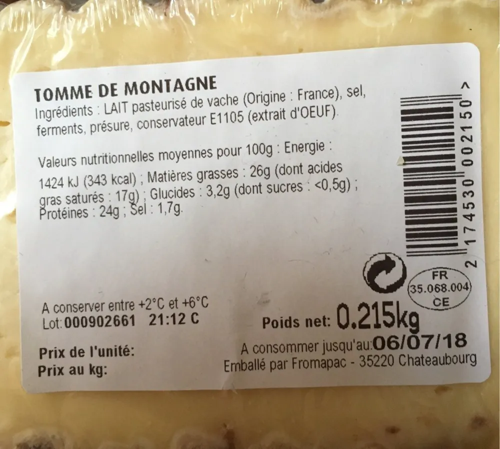Tomme de montagne
