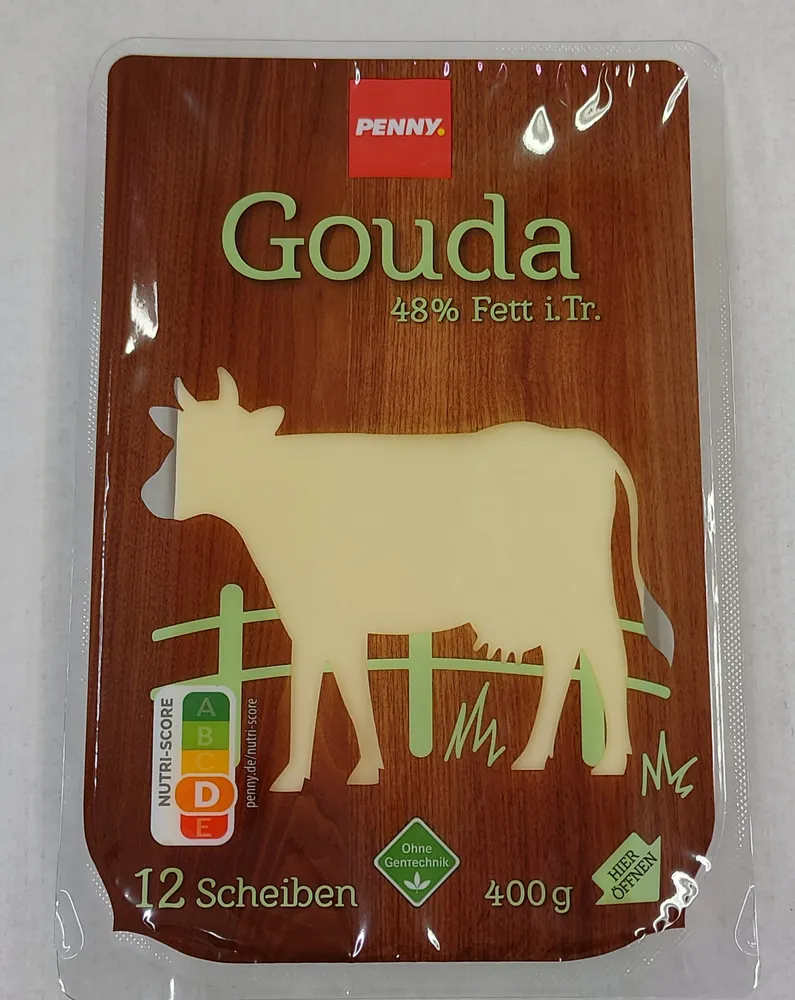 Gouda Jung in Scheiben