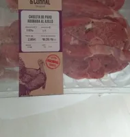 Chuleta de pavo adobada al ajillo