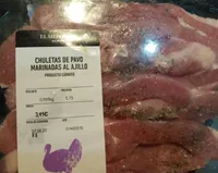 Chuletas de pavo marinadas