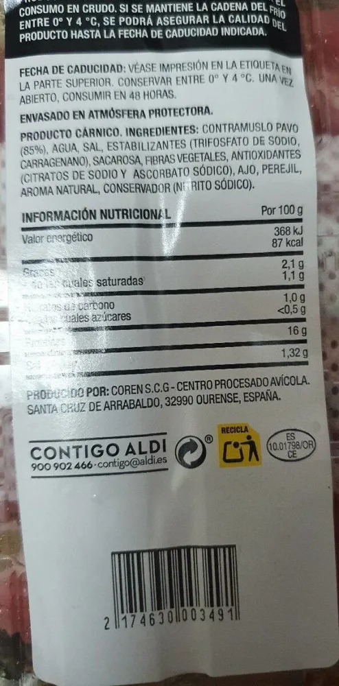 Chuletas de pavo marinadas al ajillo