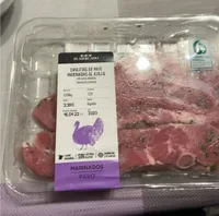 Chuletas de pavo marinadas al ajllo