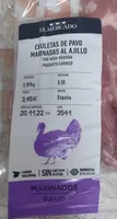 Chuletas de pavo marinadas al ajillo