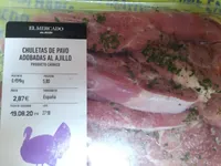 Carne de Pavo Adobada al Ajillo