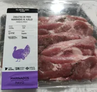Chuletas de pavo marinadas al ajillo
