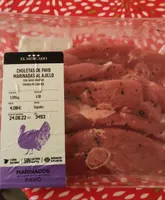 Chuletas de pavo marinadas al ajilloaves