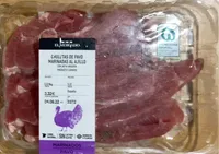 Chuletas de pavo marinadas al ajillo