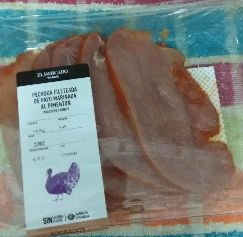 Pechuga de pavo al pimenton