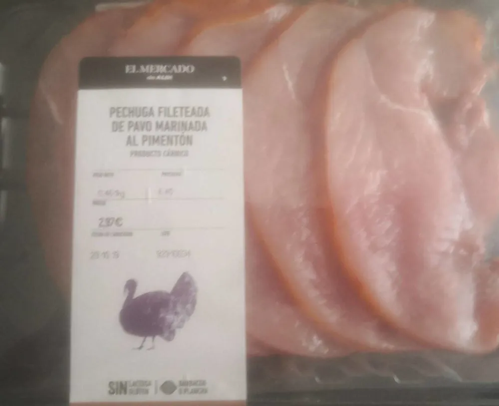 Pechuga fileteado de Pavo Marinada al Pimenton