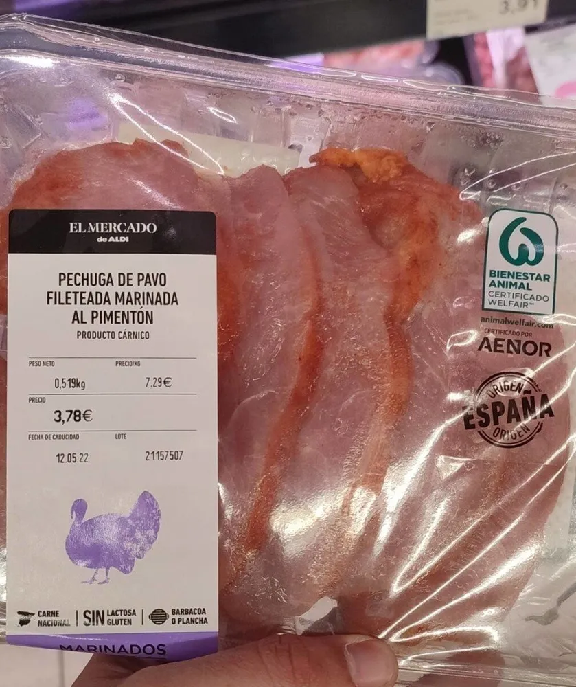 Pavo marinado