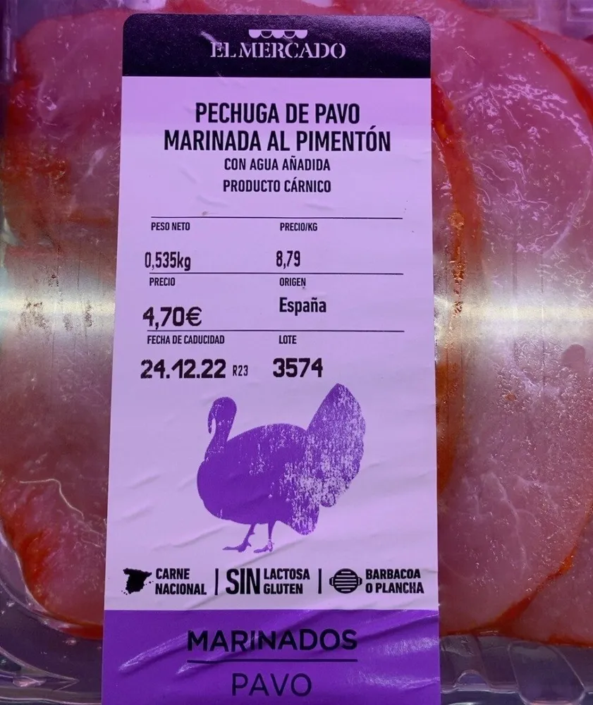 Pechuga pavo marinada pimenton