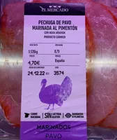 Pechuga pavo marinada pimenton