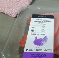 Pechuga de pavo marinada al pimentón