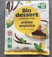 Bio dessert Crème anglaise