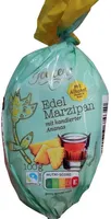 Edelmarzipan-Ei mit kandierter Ananas