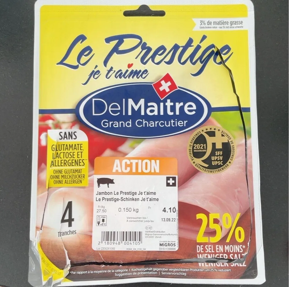 Jambon Le Prestige Je t’aime