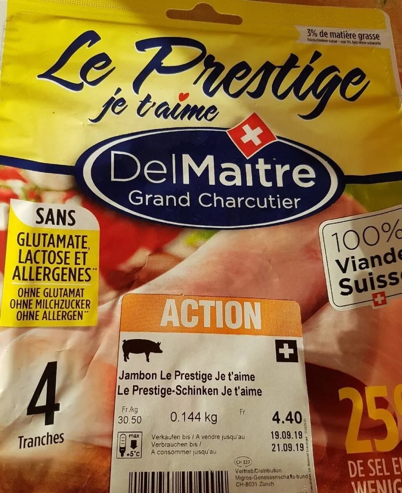 Delmaitre jambon le prestige