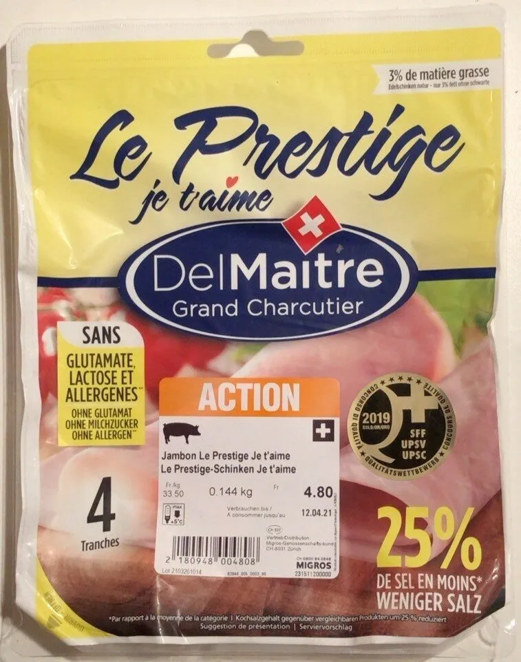 Jambon Le Prestige Je t’aime
