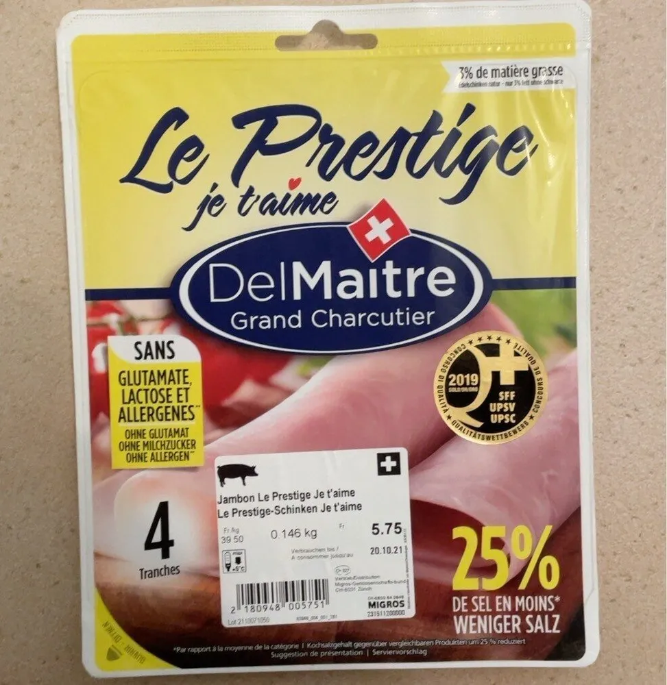 Le prestige je t’aime