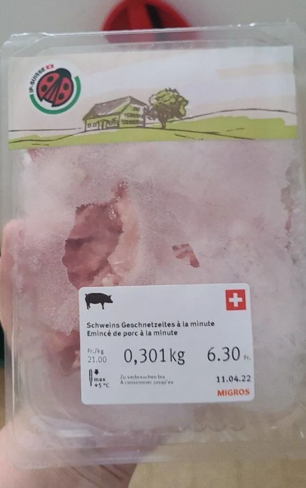 Émincé de porc