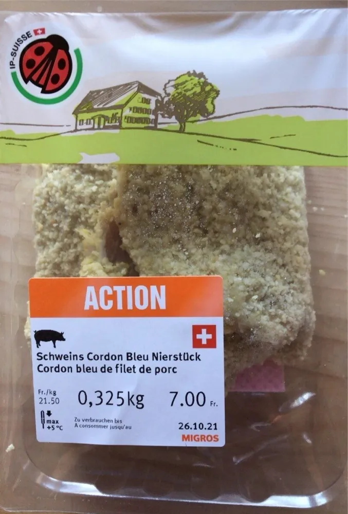Schweins Cordon Bleu Nierstück