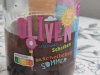Oliven geschwärzt in Scheiben