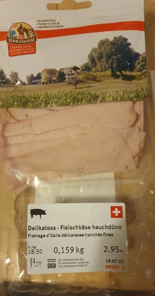 Jambon d'Italie délicatesse tranches fines