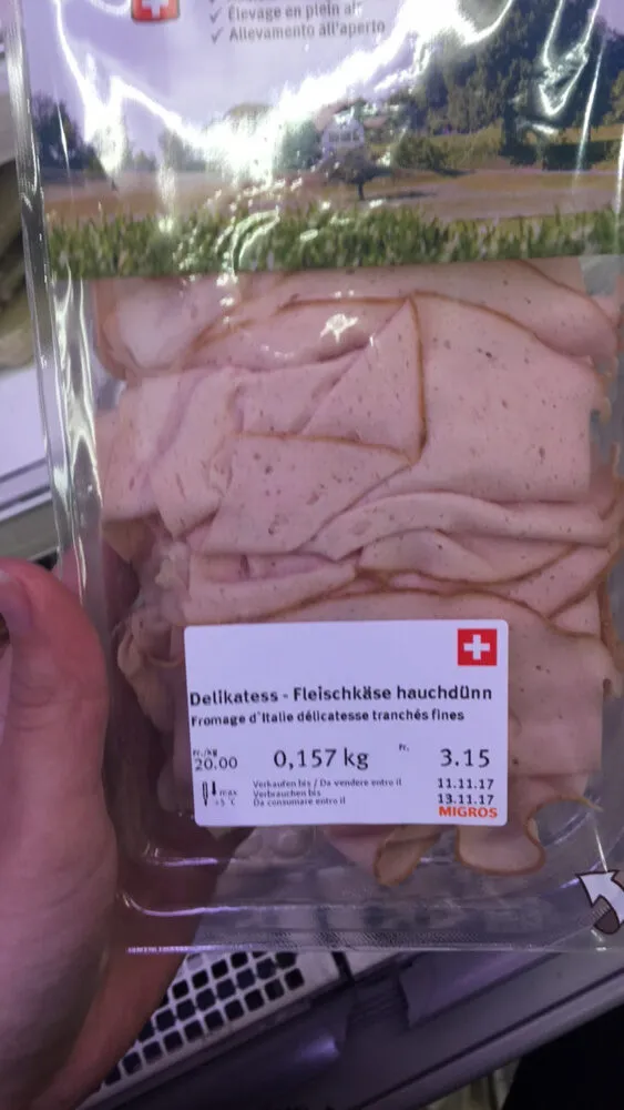 Fromage d'Italie délicatesse tranchés fines