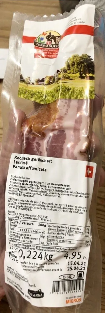 Kochspeck geräuchert