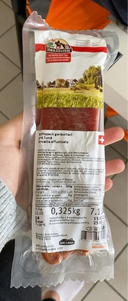 Lard fumé
