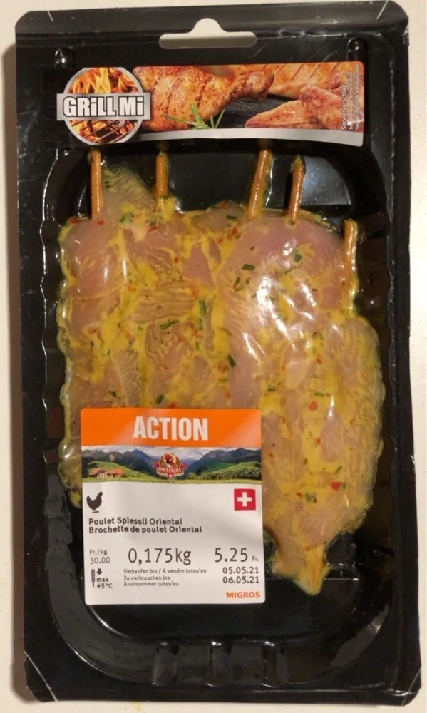 Brochette de poulet Oriental