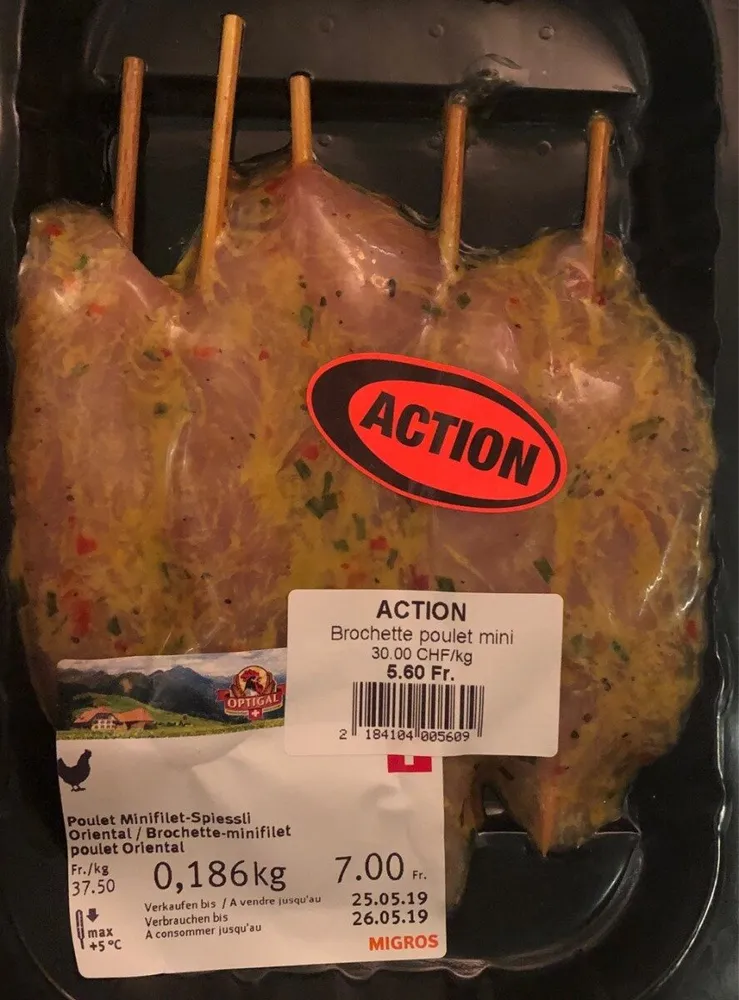Brochette de poulet oriental