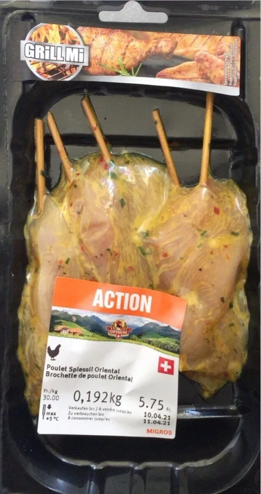 Brochette de poulet Oriental