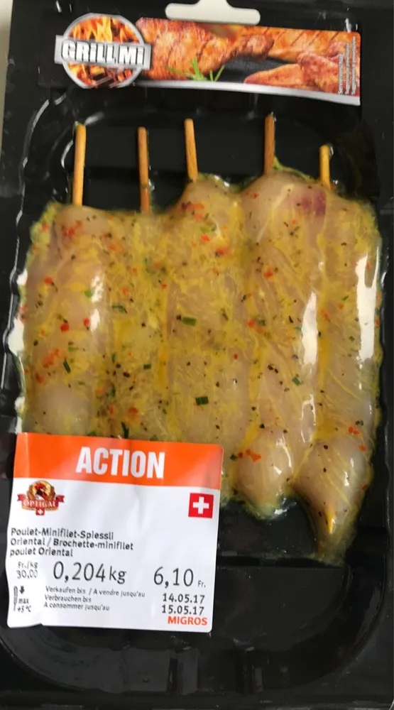Brochette de poulet