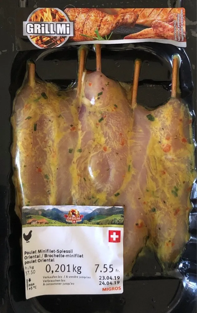 Brochette-minifilet poulet oriental