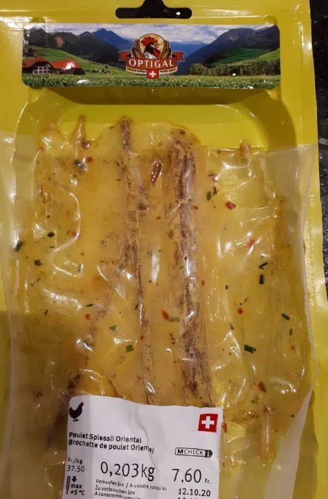Brochette de poulet oriental