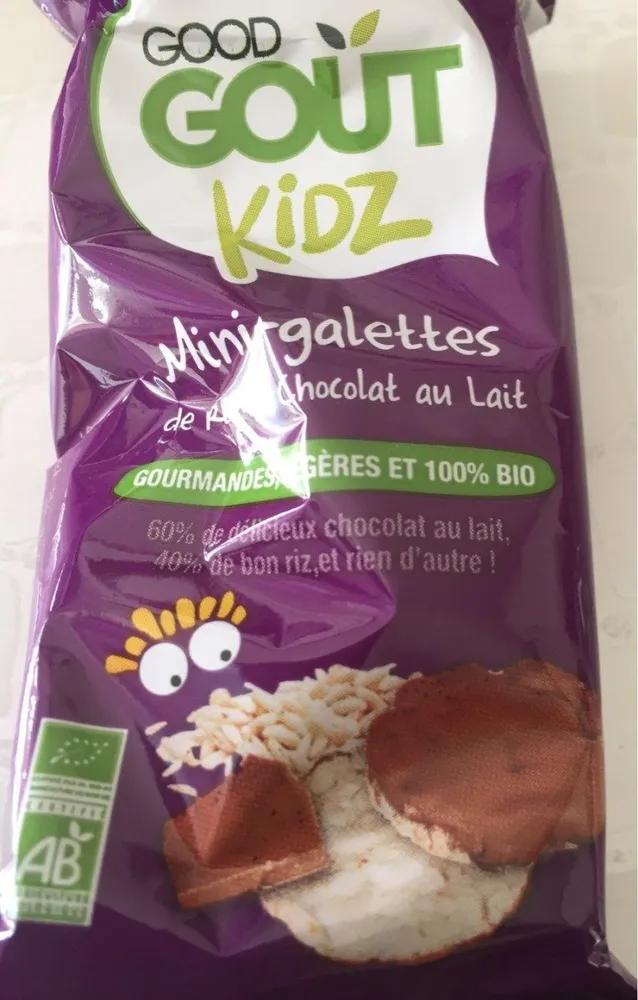 Mini galettesde riz au chocolat au lait
