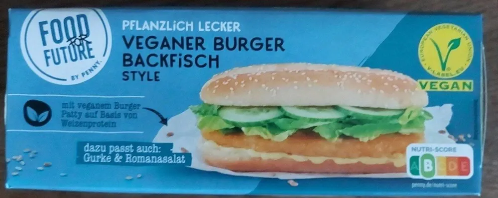 Veganer Burger Backfisch Style