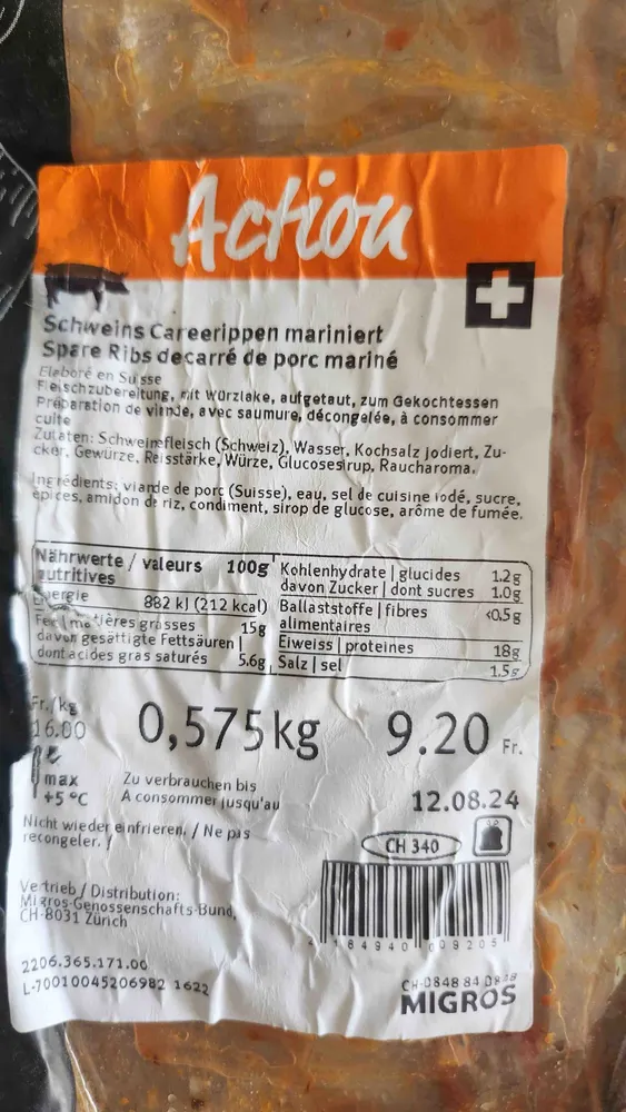 Spare Ribs mariniert