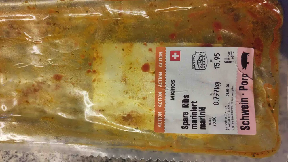 Spare Ribs mariniert